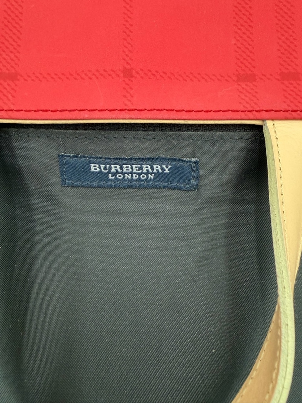 Vintage Burberry Nova Check Mini Tote Canvas Leather Handles Authenticated - Picture 14 of 15